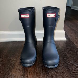 Navy Hunter Boots